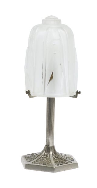 Muller Frères
Silver-plated bronze and glass...