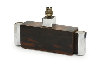 Modernist work 
Desk lamp, makassar ebony...