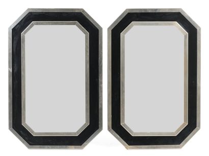 Work from the 1970s
Pair of octagonal mirrors...