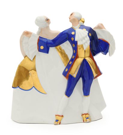 LA MAITRISE 
Polychrome glazed earthenware...