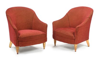 French work 1950
Pair of giltwood armchairs...