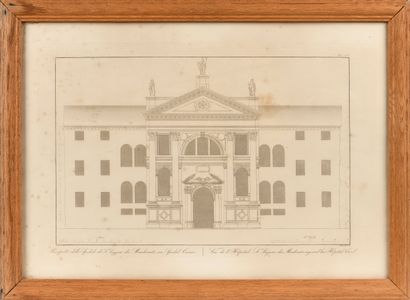 Set of four 19th century Italian ENGRAVINGS...