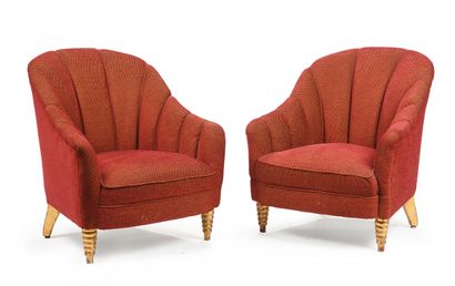 French work 1950
Pair of giltwood armchairs...