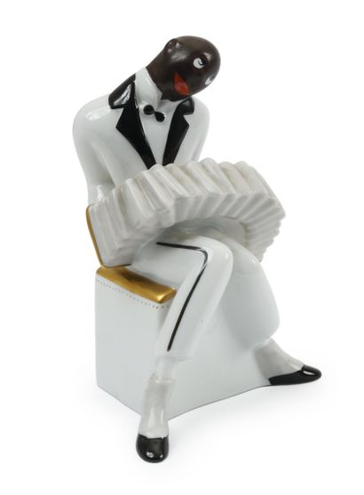 ROBJ PARIS
White, black and red enameled...