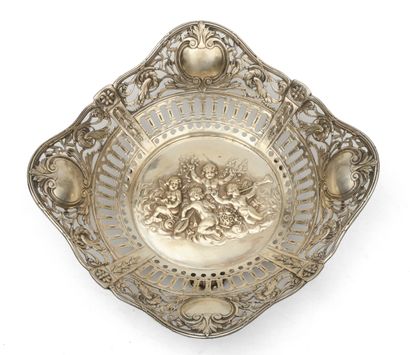 BODY in silver 800/°° repoussé and openwork...