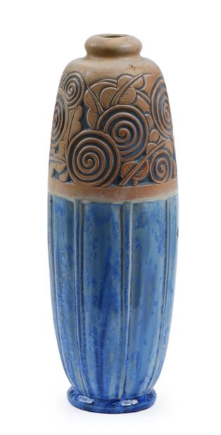 MOUGIN in Nancy
Blue and ochre glazed ceramic...