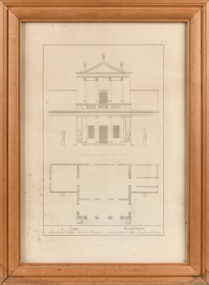 Set of five 19th century Italian ENGRAVINGS...