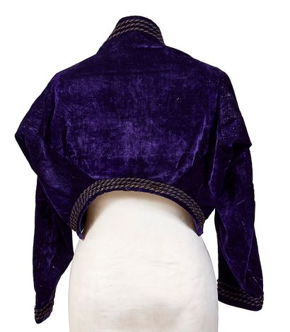 Silk velvet bolero jacket, Second Empire...