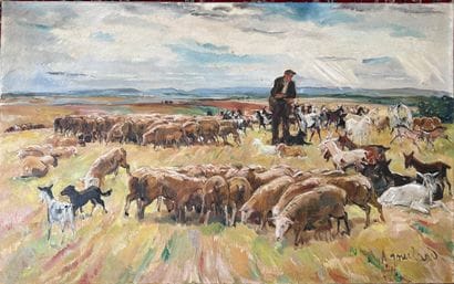 Adrienne JOUCLARD ( 1882-1972)
Shepherd and...