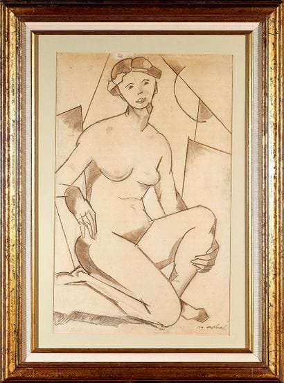 Jean du MARBORE (1896-1933)
Cubist Nude
Graphite...
