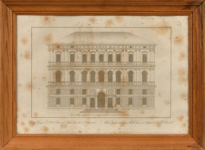 Set of four 19th century Italian ENGRAVINGS...