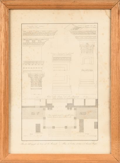 Set of four 19th century Italian ENGRAVINGS...
