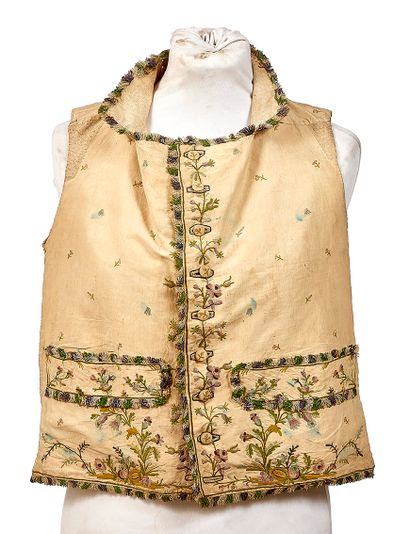 Men’s jacket or waistcoat embroidered in...
