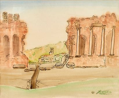 Léopold SURVAGE (1879-1968)
Ruins at Taormina...