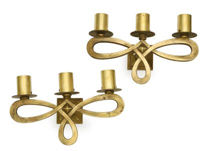 French work
Pair of ormolu sconces
H: 19...