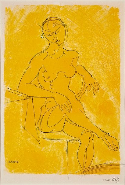 André LHOTE (1885-1962), after
Seated female...