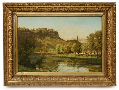 Emile ISENBART (1846–1921)
The Banks of the...