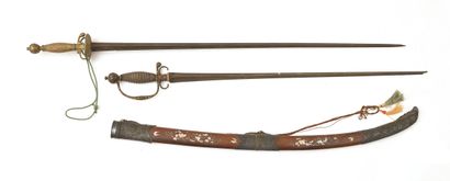France
Set of two donkey swords 
One with...
