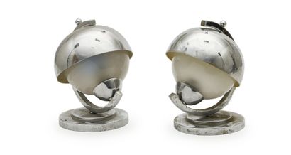 Modernist piece
Pair of bedside lamps in...