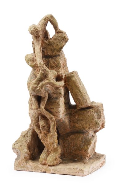 MODERN SCHOOL
Terracotta sculpture 
Signed...