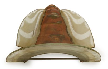 MODERNISTE work 
Sconce with copper-plated...