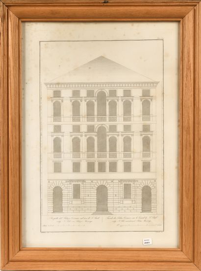 Set of four 19th century Italian ENGRAVINGS...