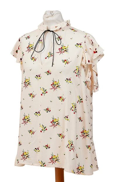 LOUIS VUITTON
Powder-pink silk blouse with...