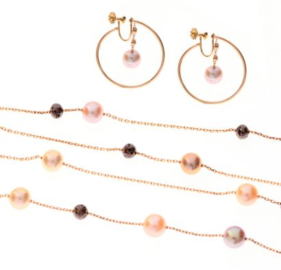 CAPET Paris
Parure en or rose 18k 750°/°°...