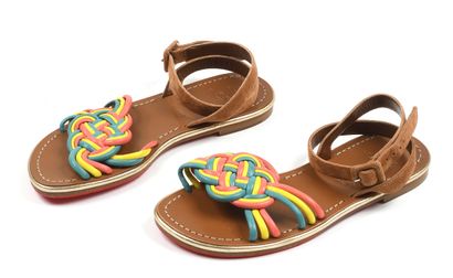 CHRISTIAN LOUBOUTIN
Sandales en cuir multicolore...