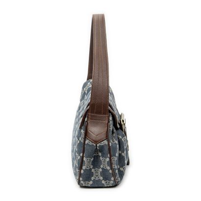 CELINE
Sac à main porté épaule en toile denim...