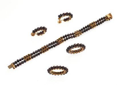 CAPET Paris
Parure en or jaune 18k 750°/°°...