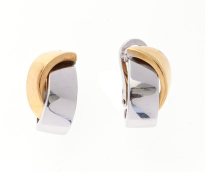 Paire de boucles d'oreilles 
formées par...