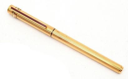 Must by CARTIER 
Ballpoint pen in gilded...