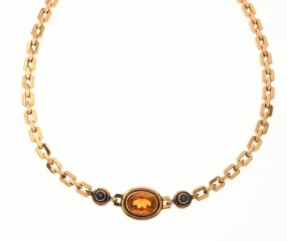 Collier ras du cou
en or jaune 18k 750°/°°...