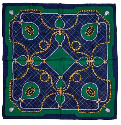 Must de CARTIER
Foulard en soie bleu et vert...