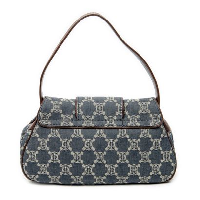 CELINE
Sac à main porté épaule en toile denim...