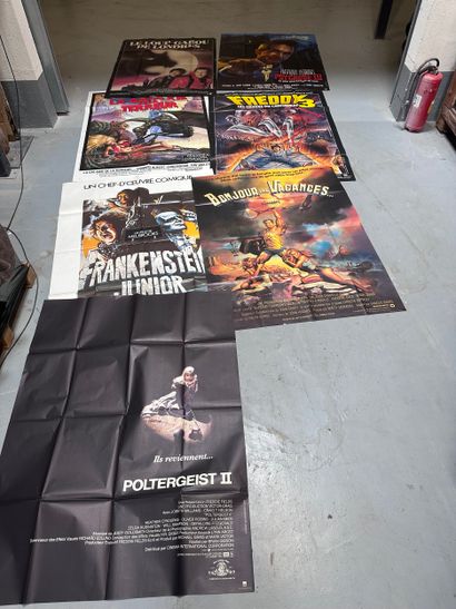 Horror movie posters including: The Terror...
