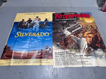 Two POSTERS from adventure films: Fitzcarraldo...