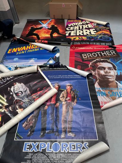 A set of science fiction movie posters including:...