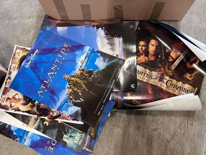 Set of approx. 30 rolled movie POSTERS, mostly...