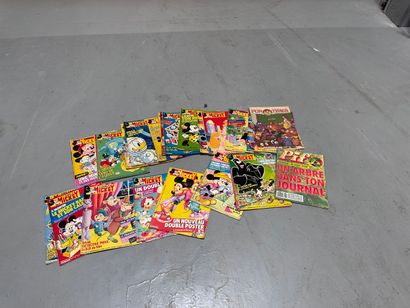 Set of copies of Journal de Mickey 1950s....