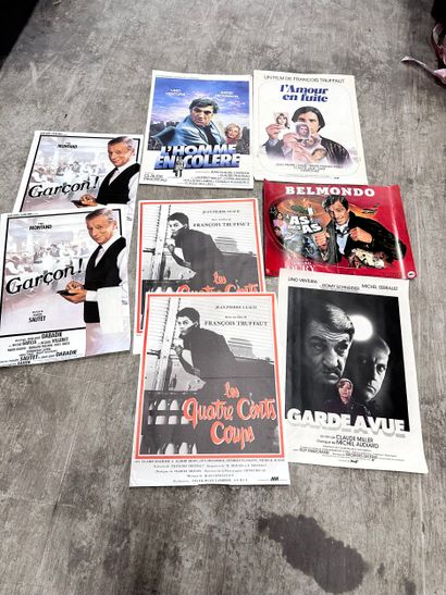 Set of 8 French movie posters, 1960s (some...
