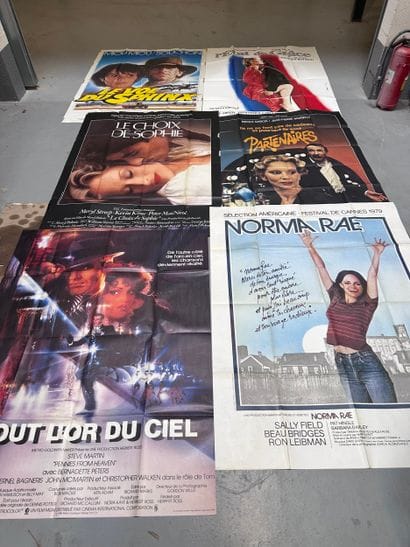 Six affiches de films dramatiques américains...