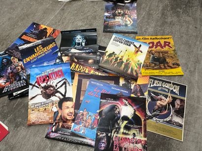 Set of about 50 B-movie exhibition POSTERS,...