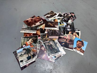 A large number of photos and movie posters...