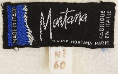 MONTANA CIRCA 1990 

Ecru ensemble consisting...