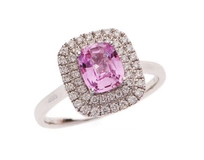 Ring
in 18k white gold (750°/°°) featuring...