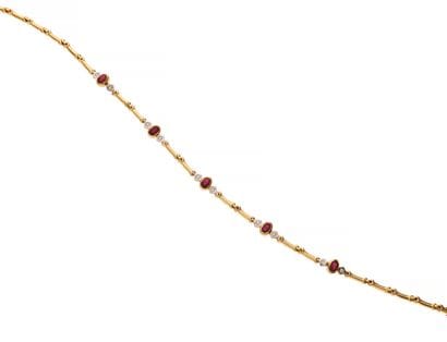 Flexible necklace 
in 18K yellow gold (750°/°°)...