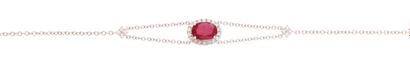 Bracelet 
in 18k white gold (750°/°°), featuring...