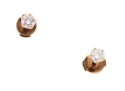 Pair of earrings
in 18K yellow gold (750/°°),...
